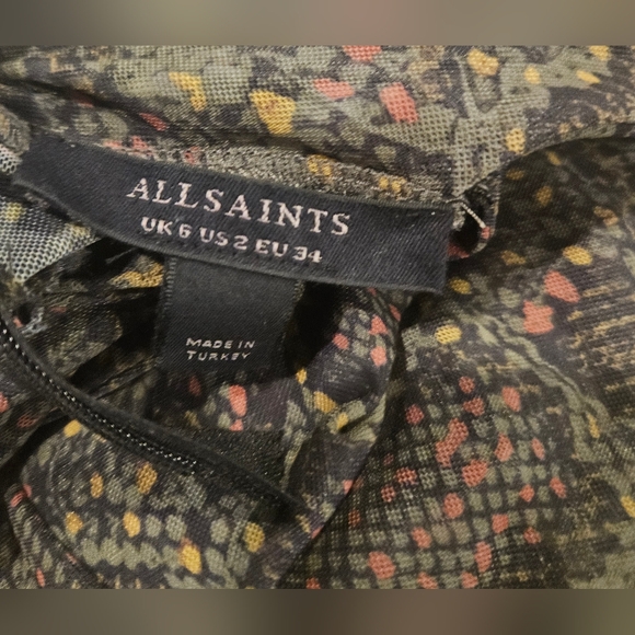All Saints Multicolor Patterned Top - Picture 6 of 6